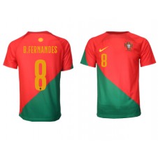 Portugal Bruno Fernandes #8 Hjemmedrakt VM 2022 Kortermet